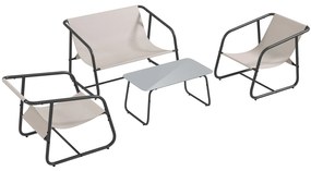 Outsunny Set de Mobilier de Gradina, Set de Conversatie Sofa | Aosom Romania
