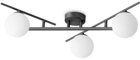 Plafoniera moderna ajustabila Atlas pl3 negru