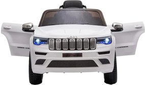Masinuta Electrica cu acumulator pentru copii NOVOKIDS™ Jeep Grand Cherokee, Roti din Cauciuc EVA, Max 30 kg ,Usi cu deschidere ,Baterie12V ,2 Viteze