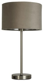 Veioza/Lampa de masa design modern Finn, nickel, taupe