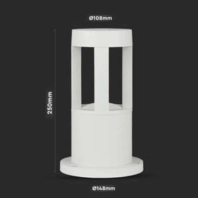 Lampă LED de exterior LED/10W/230V 25cm 4000K IP65 albă