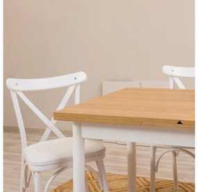 Set mobilier sufragerie Duvasa 26 (alb) (pentru 4 persoane). 1093811