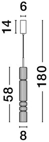 Pendul LED design modern BENTO coniac