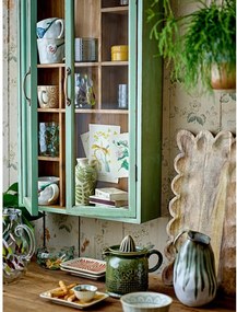 Vitrină verde din lemn de brad 13,5x80 cm Hazem – Bloomingville