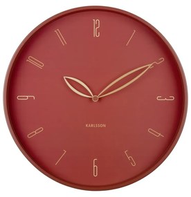 Karlsson 6012RD ceas de perete design roșu,diametru 40 cm