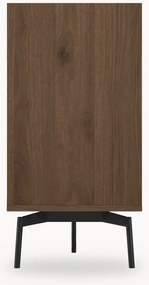 Comodă Zenar 170 cm cu sertare - nuc elegant / negru