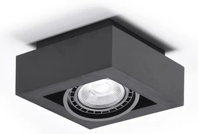 Spot aplicat directionabil de tavan/plafon NIKEA 1 ES111 negru