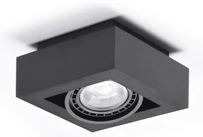 Spot aplicat directionabil de tavan/plafon NIKEA 1 ES111 negru