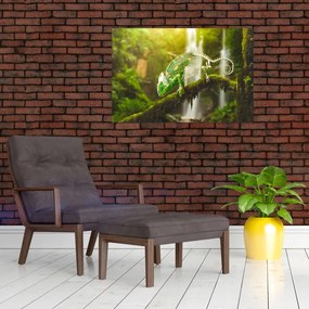 Tablou cu șopârlă (90x60 cm)