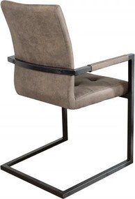 Set de 2 scaune cu brate aspect vintage Oxford antik taupe