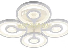 Lustra LED Cu Telecomanda, Elit's, 4 Cercuri, 96 w