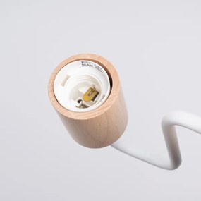 Lampă de perete Sollux SL.1664 TIMBO 1xE27/15W/230V alb/bej/fag