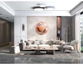 Plafonieră LED dimabilă Immax NEO 07200L RONDATE LED/18W/230V negru Tuya + telecomandă