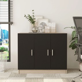 Dulap Vincent 5 (stejar + negru). 1072631