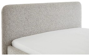 Pat matrimonial bej tapițat fără somieră 180x200 cm Primo – Meise Möbel