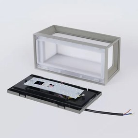 Brilagi - Aplica LED de exterior cu senzor PARKER, 12W, 230V, gri, IP44