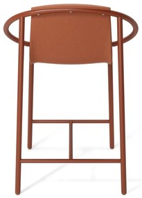 Scaun de bar cărămiziu din plastic 90 cm Ringo – Umbra