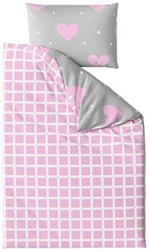 Lenjerie de pat creponata LOVEXA gri Dimensiune lenjerie de pat: 70 x 90 cm | 140 x 200 cm