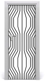 Autocolante pentru usi linii geometrice