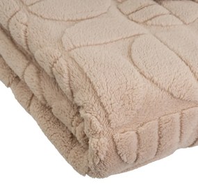 Pătură maro deschis din micropluș-cocolino 130x160 cm Mid Century – Casa Selección