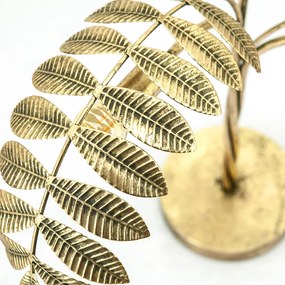 Lampa decorativa Frunze din metal Unbeleafable aurie, un bec