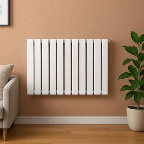 Radiator orizontal, conexiune centrală, 600 x 886 x 69 mm
