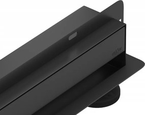 Mexen Flat Wall scurgere de perete liniară 2în1 110 cm, negru - 1730110