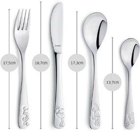 Amefa Set de 4 tacâmuri pentru copii Forest Friends