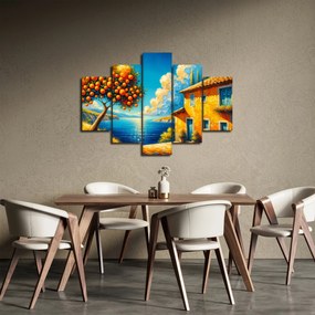 Tablou - Casă cu portocale II. (150x105 cm)