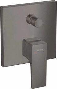 Baterie cada - dus incastrata Hansgrohe Metropol negru - crom periat