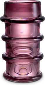 Vas decorativ din sticla design LUX Bloom pink