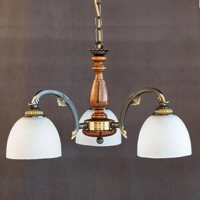 Lustra rustica suspendata cu 3 brate design italian 9941