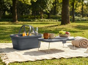 Cos de picnic pliabil TRIGO 3in1, gri