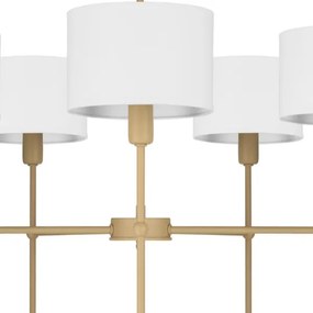 Lustră pe tijă MADELA 5xE14/40W/230V alb/bej