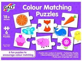 Set de 6 puzzle-uri Lumea culorilor Galt, 18 luni+