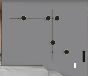 Sistem magnetic-decorativ pentru perete MAGNA 120W, L-150cm