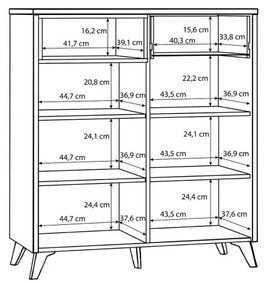 Comoda Dreapta West Valley 94.5 Cm