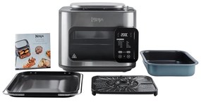 Multicooker Ninja Combi All In One 12in1 SFP700EU, 1780W, 12.5 L, 40-240°C, 12 programe, Gatit combinat, SmartSwitch, Argintiu