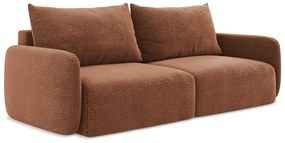 Canapea cărămizie extensibilă/cu spațiu de depozitare 238 cm Kalena – Makamii