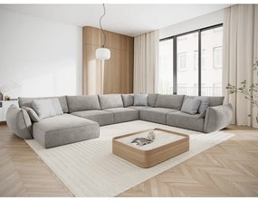 Colțar gri deschis (pe partea dreaptă) Vanda – Mazzini Sofas