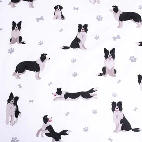 Lenjerie de pat pentru copii din bumbac pentru pat de o persoană 140x200 cm Border Collie – Jerry Fabrics
