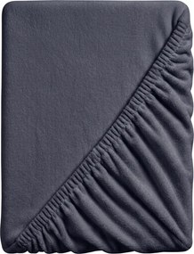 Cearsaf Cocolino microplus cu elastic SOFT BRONE 90x200 cm antracitov gri