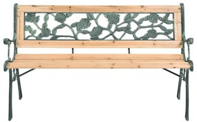 40261 vidaXL Bancă de grădină, 122 cm, lemn