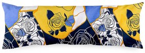 Față de pernă 4Home pentru perna Soțul de rezervă Blue rose, 50 x 150 cm