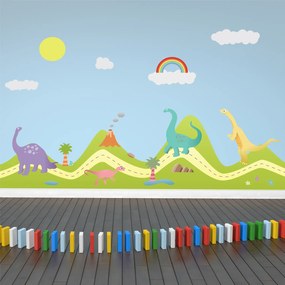 Sticker Forest And Happy Dinosaurs