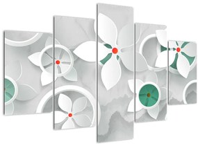 Tablou abstracției florale (150x105 cm)