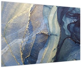 Tablou - Abstracție cu cerneală cu alcool (90x60 cm)
