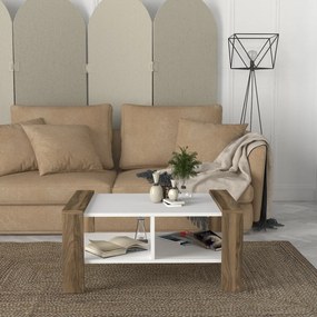 Masă de cafea Erica White Walnut