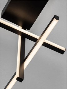Plafoniera LED stil modern minimalist ANTAMA negru