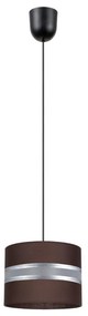 Lustră pe cablu CORAL 1xE27/60W/230V d. 20 cm maro